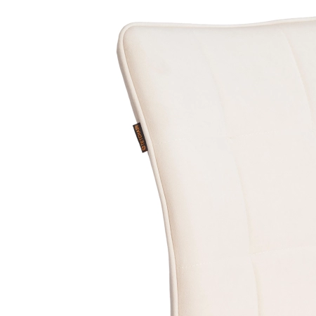 Стул обеденный Bari белый и серый, ткань и металл, мягкое сиденье, без подлокотников Стул обеденный Bari белый и серый, ткань и металл, мягкое сиденье, без подлокотников