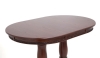 Стол Овал "Милорд" 80х120х160 темный орех + патина черная
