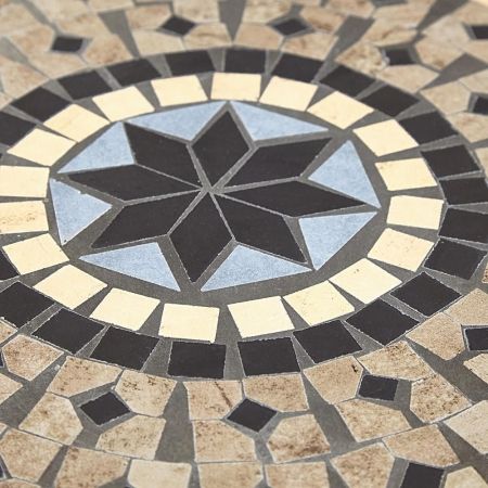 Стол Secret de Maison ROMEO (PL08-1070-1-GBRN) металл, 60х72 см, черный, плитка "ASTRA"