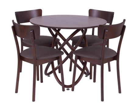 Стул Хорн темный тон, экокожа Е-09