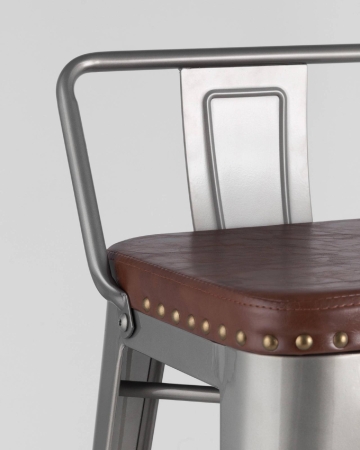 Стул барный TOLIX SOFT серебристый