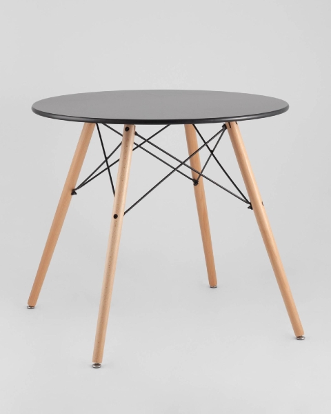 Стол круглый EAMES DSW NEW D=80 черный Стол круглый EAMES DSW NEW D=80 черный