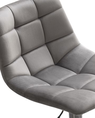 Стул барный TAILOR серый велюр MJ9-75