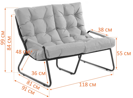 Диван Ergo/Эрго лавандовый