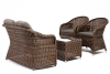 "Равенна" лаунж-зона из искусственного ротанга, цвет коричневый