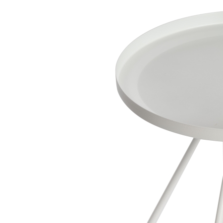 Столик журнальный GLAND металл, 40*40*45 см, белый