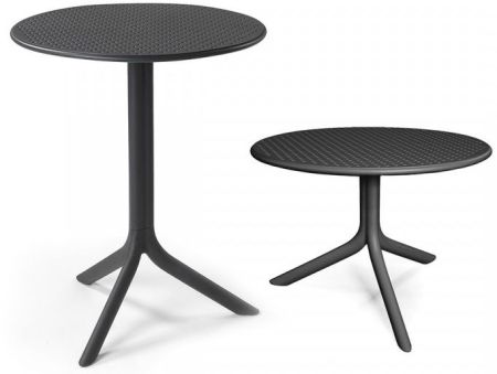 Стол пластиковый обеденный Step + Step Mini антрацит Стол пластиковый обеденный Step + Step Mini антрацит