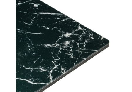 Стол деревянный Иматра мрамор черный, черная шагрень