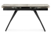 Керамический стол Хорсборо 140(200)х80х79 серый, черный