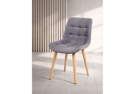 Стул деревянный Челси 360 темно-серый (zd 995), светлое дерево np