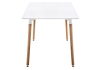 Стол Table 120 белый, светлое дерево