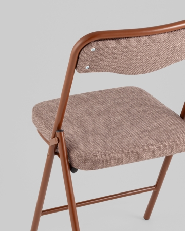 Стул складной Джонни рогожка капучино каркас капучино