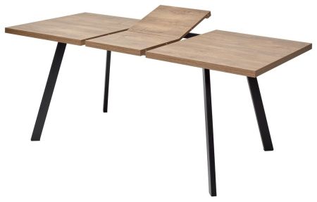 Стол BRICK M 120 дуб канзас, черный