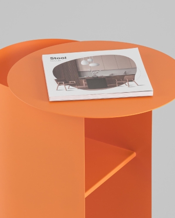 Журнальный столик Floire металл оранжевый