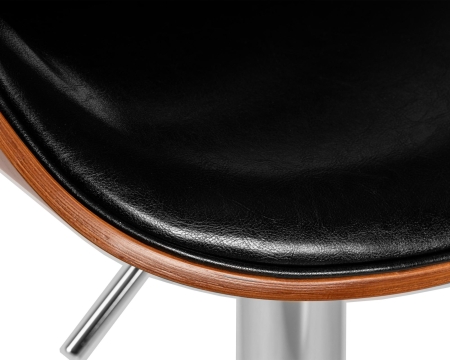 Набор 2 шт Стул барный KARTER, коричневое дерево, черный