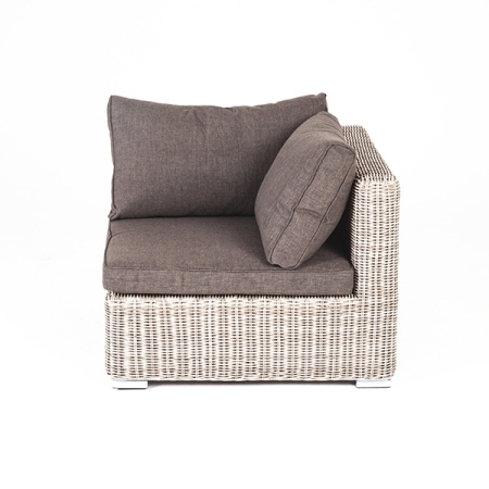 "Лунго" модуль диванный угловой с подушками, цвет бежевый