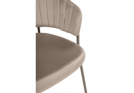 Стул на металлокаркасе Лео светло-коричневый (H-61), коричневый