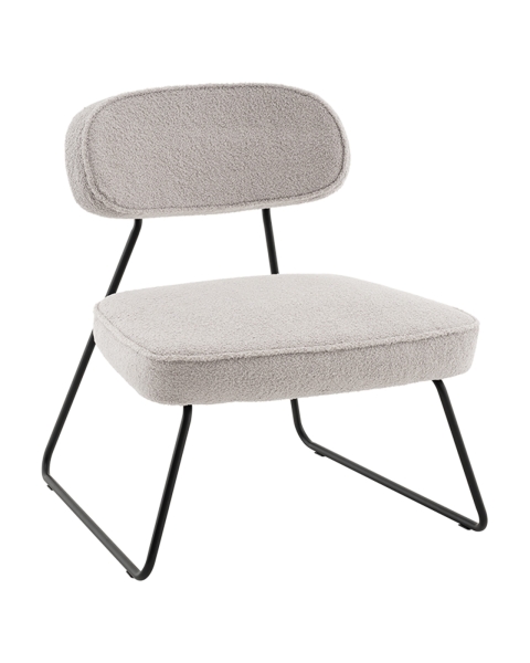 Кресло Kate new ткань букле светло-серый