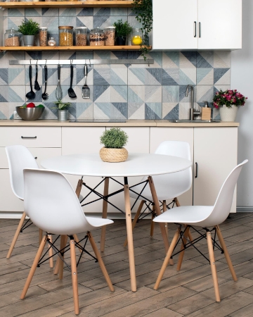 Стул Eames Style DSW белый (разборный каркас)