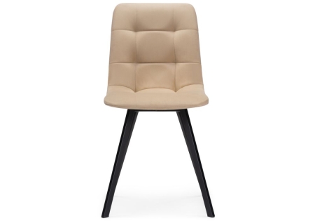 Обеденная группа Эделин бежевый, бетон, черный матовый