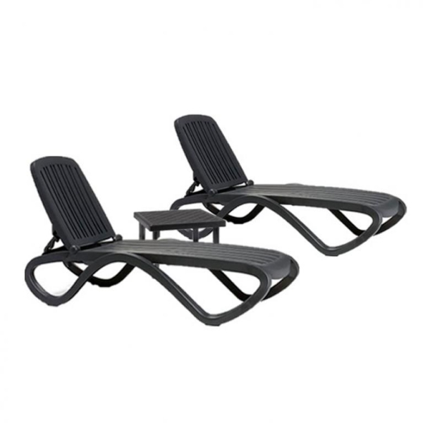 Столик пластиковый для лежака Rodi черный