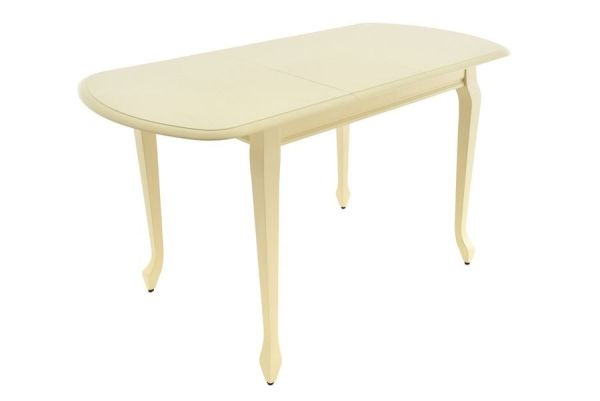 Стол "Прага 110" раздвижной 1100х700 тон 10 слоновая кость RAL 1015