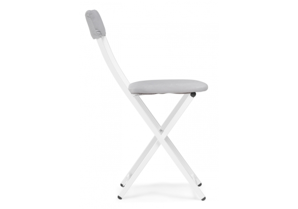 Стул на металлокаркасе Elevis светло-серый, белый