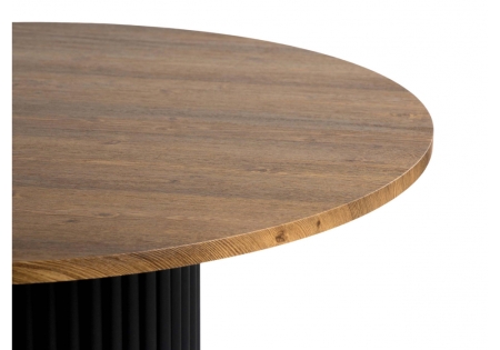 Стол деревянный Барел 90 орех кантри, черный