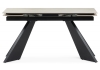 Керамический стол Ливи 140(200)х80х78 бежевый, черный