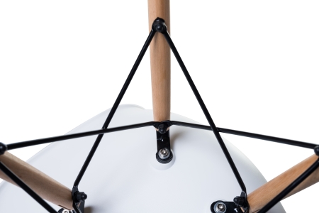 Стул обеденный LMZL-PP623 ножки светлый бук сиденья белый