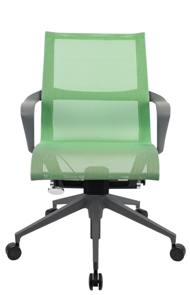 Премиум кресло Chicago серый сетка зеленый
