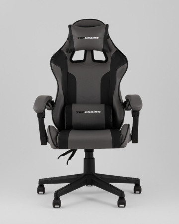 Кресло спортивное Commander TopChairs серо-черный