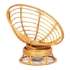 Кресло-качалка "PAPASAN" w 23 и 01 B с подушкой, мед, ткань коричневый, 3М7-147