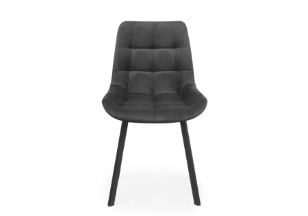 Стул на металлокаркасе Челси 360 П темно-серый (zd 995), черный np