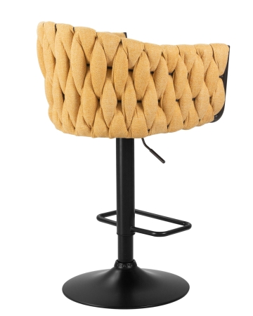 Набор 2 шт Стул барный LEON, желтая ткань (LAR 275-8)