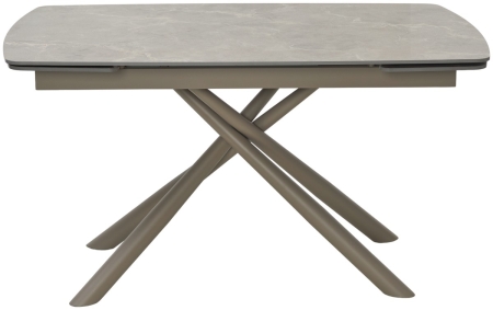 Стол RIVOLI 140 MATT LATTE STONE SOLID CERAMIC, TAUPE фото в интернет-магазине Stoolmarket