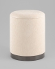 Пуф Тэвил с ящиком графит шенилл молочный фото в интернет-магазине Stoolmarket