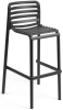 Стул пластиковый барный Doga Stool черный