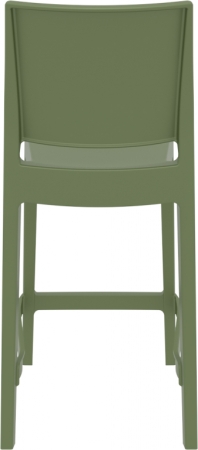 Стул пластиковый полубарный Siesta Contract Maya Bar 65 оливковый