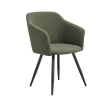 Стул DC-1727-2 зеленый PK598B-7 с черными ножками