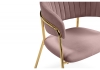 Стул на металлокаркасе Kamelia светло-фиолетовый, золотой
