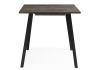 Стол деревянный Кортни 117 (157) x 77 бетон темный, черный матовый