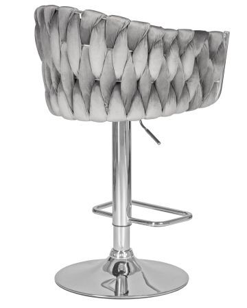 Стул барный MARCEL серый велюр MJ9-75