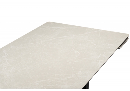 Керамический стол Монерон 200x100 burberry bianco matt, черный