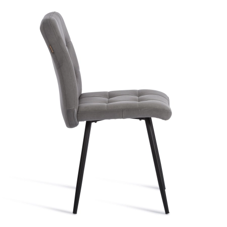 Стул обеденный Medeo серый с черными ножками Стул обеденный Medeo серый с черными ножками