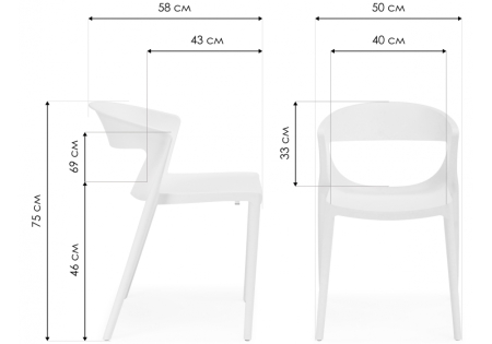 Пластиковый стул Градно серый