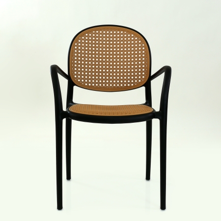 Кресло N-70 цвет черный с бежевой сеткой