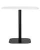 Стол обеденный OTIS белая столешница, черное основание