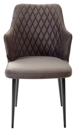 Стул HERMAN графит #14 велюр, черный каркас