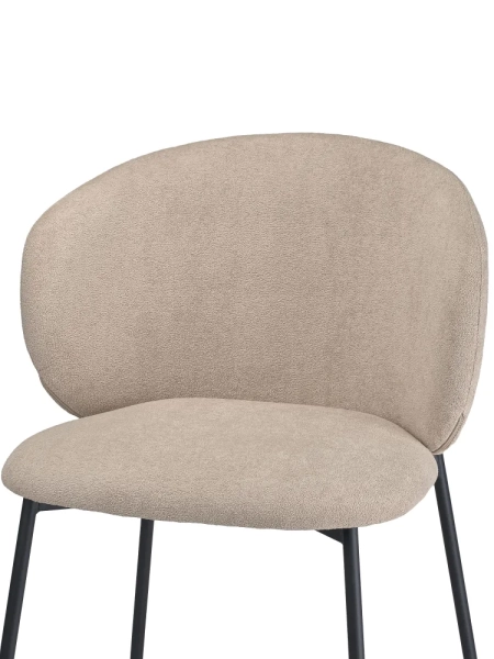 Стул для кухни SOLIS бежевый букле MOSS 130, комплект 2шт